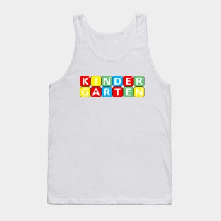 Kindergarten, Back To School Edition, Pre K Gift Tank Top